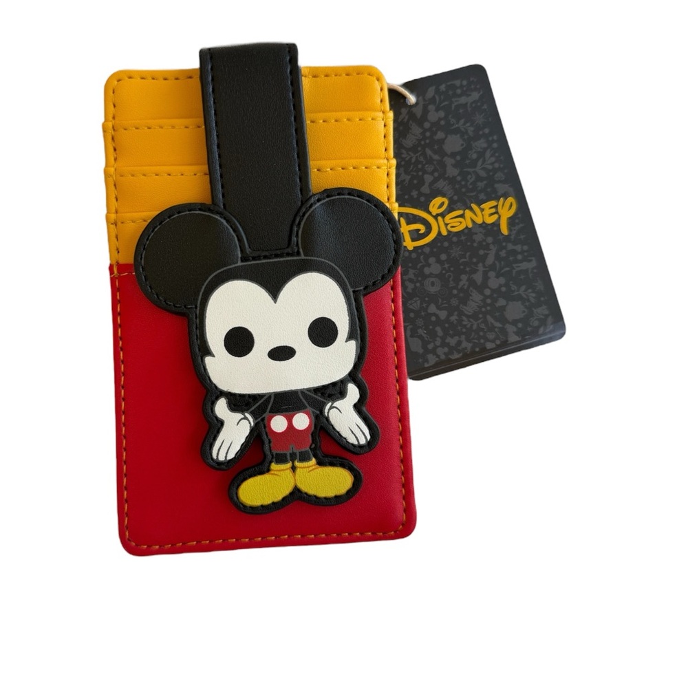 Loungefly Disney Mickey Mouse Card Holder - Red, Yellow, Black